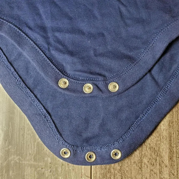 Gymboree Crab "Pinch Me I'm Cute" Blue and Red One Piece Bodysuit Size 12-18m - Picture 5 of 11